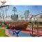 Small Amusement Water Park Games Kids Climbing Rope Net Pirate Ship Playhouse Outdoor Wooden buccaneer Boat Playground Equipment