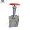 2PC body wafer type ductile iron square flange manual knife gate valve