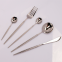Best Selling Wedding Bulk Flatware Knife Fork Spoon Shiny Silver Colored Stainless Steel Cutlery Set