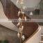 Modern large living dining room pendant light for home decor aluminium tree branch villa stair staircase chandelier