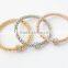 New European Style Exaggerated Gold /Silver Metal Bracelet Fine Jewelry Set