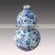 Home decorative ceramic vase with blue and white color