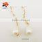 elegant unexpected bottom price dangling trendy bijoux white artificial pearl drop earrings