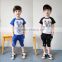 2015 Baby boy summer outfits cotton soft top and pants boy kids casual clothing sets