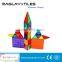 Award Winning Playmags Clear Colors Magnetic Tiles Deluxe Building Set 60 Piece Set                        
                                                Quality Choice