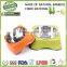natural bamboo fiber pet bowl with non steel bowl, bamboo fiber pet dog feeder pot