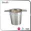 Hot Selling in Amazon Reusable Promotional Christmas Gift Stainless Steel Loose Leaf Tea Infuser With Two Handle
