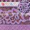 New products cheap purplish 3D guipure lace fabric for garment accessories