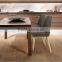 Latest Simple Design Wood Fabric Dining Chair For Home Use With Good Quality