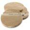 Absorbent round sandstone coaster with cork backing