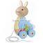 2015 Novelty Design Peter Rabbit Pull Along Toy OEM/ODM Intelligent Wood Kids Toys for Sale