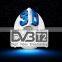 Newest H 265 HD digital tv receiver with hd out mpeg2 mpeg4 usb for pvr timeshift media files playback set top box dvb - t2