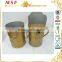 As seen on tv stainless steel rice bucket for temples with golden plating MSF-5727