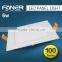 ultra thin 3w/4w/6w/9w/12w/15w/18w/24w square isolated led panel light with ce/ul
