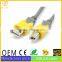 gold plated USB A male to USB b MALE printer cable