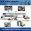 Sheet extrusion thermoforming line for disposable plastic glass