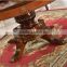 Home furniture dining room set round wood dining table set with turntable