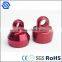 Red anodized machine turning parts high precision cnc machined aluminum parts