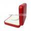 Wholesale Red PU Leather Metal Jewelry Packaging Boxes