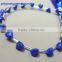 Side Drilled Faceted Trillion Lapis Lazuli