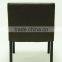 Modern Trapezoidal streamline design Genuine Leather Hotel chair/Dining Chair/Restaurant Chair With Arm(KY-2610)