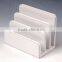 new design faux leather desktop business card holder