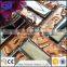 rectangular metal glass mosaic