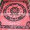 lizards printed round mandala tapestry