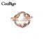 Fashion Jewelry Zinc Alloy Charming Flower Ring Ladies Wedding Party Show Gift Dresses Apparel Promotion Accessories