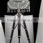 Factory luxury design crystal beads wood tripod floor lamp in 2015 FL366