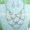Contemporary promotional flower bubblegum statement necklace