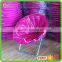 Padded portable outdoor camping festival garden moon chair