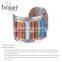 Fashion jewelry hot selling vintage style colorful little bead wide alloy cuff bangle