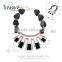 Latest Design fashion bib choker black crystal necklace female necklace jewelry