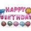 self sealing foil alphabet balloon for birthday decoration