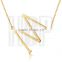 Best selling fashion metal gold plated custom letter pendant