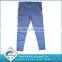 Custom Factory Price Fashion roman fabric blue pants with zipper