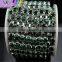 15 FEET 5Yard SS12 3mm Purple Crystal Silver Plated Rhinestone Chain Trims Cup Chain Wedding Garments Decoration YSCHC1027
