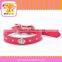 Fashion designer Leather Pet Dog Cat Collar Bling Charm Collars For Small Dogs