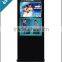 Multi tasking Advertising 65inch Video Player floor standing kiosk touch screen