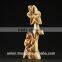Olive Wood Carved Composition of Holy Family With Flower.