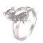Charming Cute Panda Shaped Women Platinum Plated Party Ring