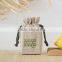Linen Drawstring Pouch For Gift