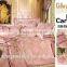 Professional Factory Sale! 4pcs lace printed raw silk duvet bedding set