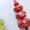 china supplier wholesale red hand painting ball tree shape promotional glass christmas ornament