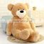 creative hot-selling super extral large 2.6 and 3.4m brown plush teddy bear toy doll