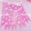 Birthday Party Docorative Banner Pink Green Chevron Pennant Flag Garland                        
                                                Quality Choice