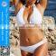 Hot sale plus size fat women in white bikini swimwear