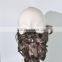 Fashion Short brown curls Moustache synthetic fack Moustache santa wigs N291