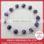 Striped Amethyst (128 faceted amethyst beads) and faceted Crystals flat beads, natural stones, natural stones bracelet